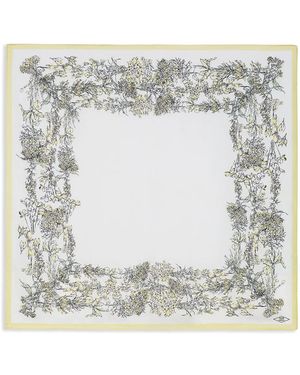 Adam Lippes Printed Silk Scarf - Grey