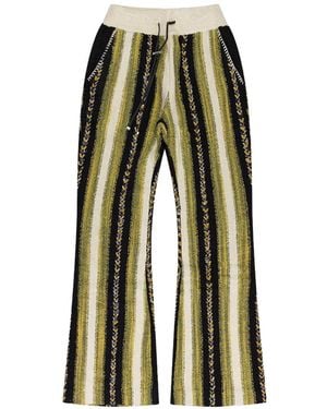 Amiri Pantalones De Chándal A Rayas - Verde