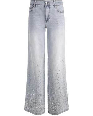 Alice + Olivia Amazing Verfraaide Jeans - Grijs