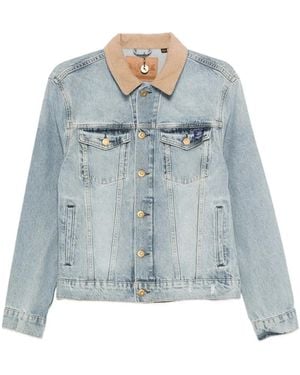Superdry Corduroy-Collar Jacket - Blue
