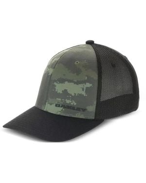 Oakley Camo-Print Mesh-Panel Cap - Green
