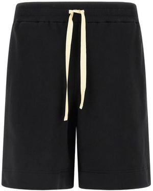 Jil Sander Logo Bermuda Shorts - Black