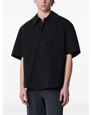 Séfr Chemise Waylon À Col Ample - Black