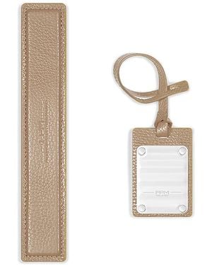 Fpm Milano Leather Luggage Handle - White