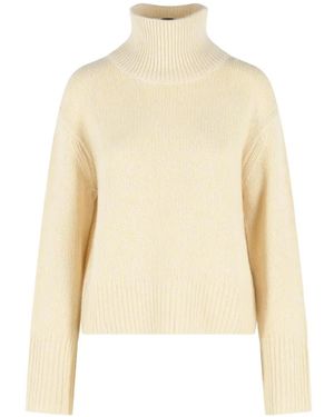 Lisa Yang Gerippter Yumi Rollkragenpullover - Natur
