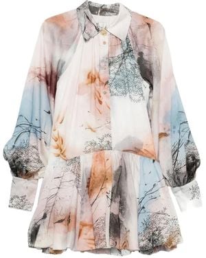 Aje. Mietta Aria Natura Mini Dress - White
