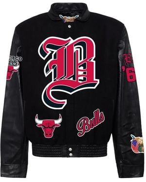 Jeff Hamilton Logo-Patch Reversible Bomber Jacket - Red