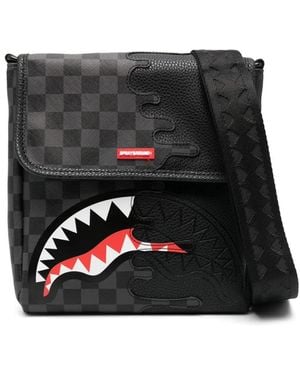 Sprayground Unfinished Shark メッセンジャーバッグ - ブラック
