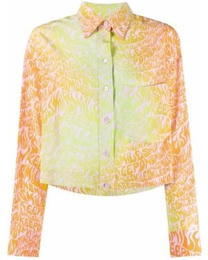 Stella McCartney Slogan-Print Jacket - Yellow