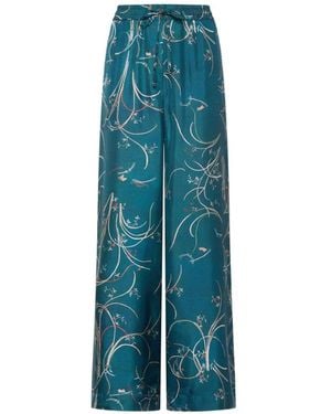 Pierre Louis Mascia Gemusterte Aloe Hose - Blau