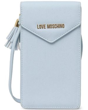 Love Moschino Tassel-Detail Phone Bag - Blue