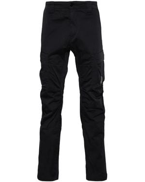 C.P. Company Lens-Detail Cargo Pants - Blue