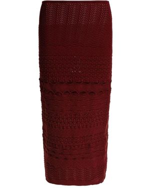 Elie Saab クロシェニット スカート - レッド