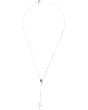 LAG World Arcade Cross Necklace - White