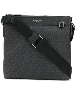 Michael Kors Logo Cross-Body Messenger Bag - Black