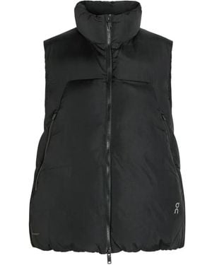 On Shoes Zip-Up Gilet - Black