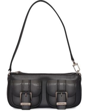 Michael Kors Schultertasche Mit Schnallentasche - Schwarz