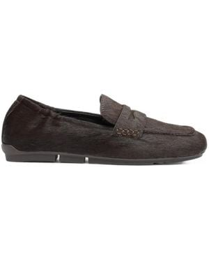 Ash Barkley Calf-Hair Loafers - White