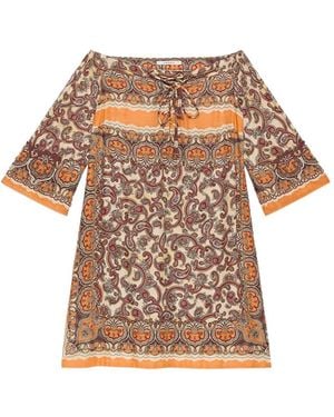 Maliparmi Paisley Mini Dress - White