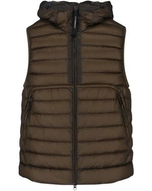 C.P. Company Goggle Hooded Down Gilet - Green