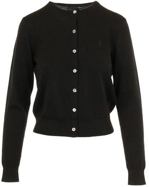 Polo Ralph Lauren Crew-Neck Long-Sleeve Cardigan - Black