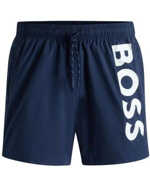 BOSS Badeshorts Mit Logo - Blau