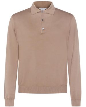 Malo Long-Sleeve Polo Shirt - Natural