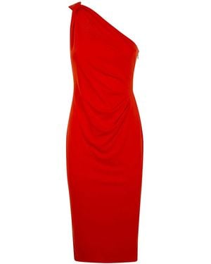 Ralph Lauren Ziazan Sleeveless Cocktail Dress - Red
