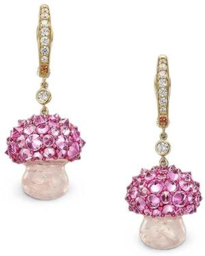 Anabela Chan Virosa Ohrringe Mit Diamant Und Saphir - Pink