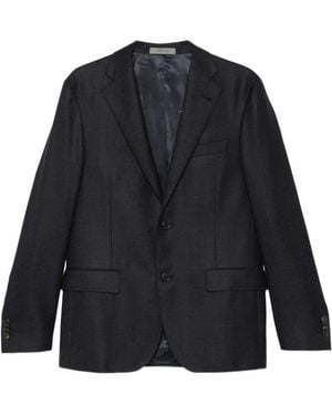 Corneliani Check-Pattern Single-Breasted Suit - Blue