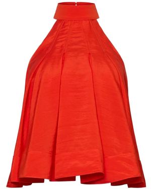 Cinq À Sept Jagger Halterneck Top - Red