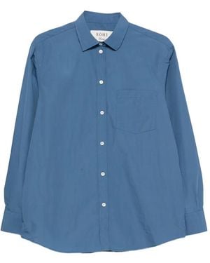 Rohe Chemise À Manches Longues - Bleu