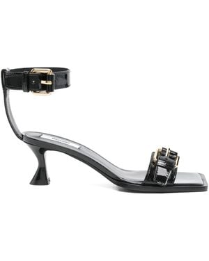 Moschino 60Mm Buckle-Embellished Sandals - Black