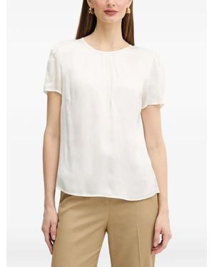 Fracomina Short-Sleeve Blouse - White