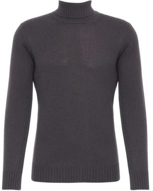Kangra Roll-Neck Knitted Sweater - Blue
