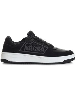 Just Cavalli Logo-Detail Trainers - White