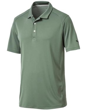 PUMA Logo-Print Polo Shirt - Green