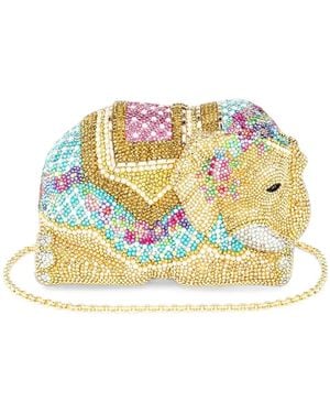 Judith Leiber Elephant Kiara Crystal-Embellished Mini Bag - Metallic