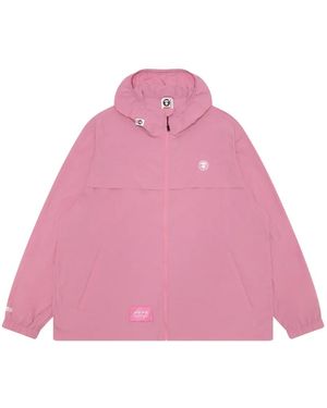 Aape By A Bathing Ape Lightweight Hooded Jacket - Pink