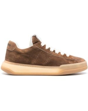 Miu Miu Sneakers Aus Wildleder - Braun