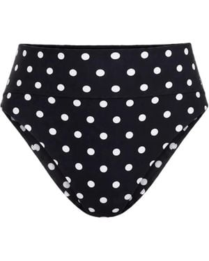 Nicholas Nerea High-Waist Bikini Bottoms - Black