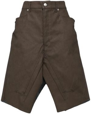 Rick Owens Slivered Skirt - Gray