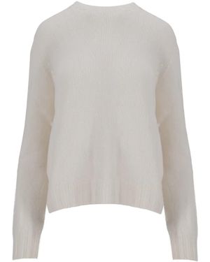 LA ROSE Pullover Mit Rundhalsausschnitt - Weiß