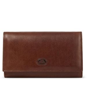 The Bridge Logo-Plaque Leather Wallet - Brown