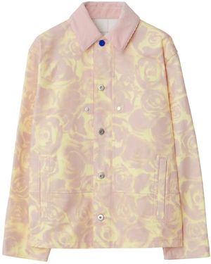 Burberry Rose Cotton Jacket - Natural