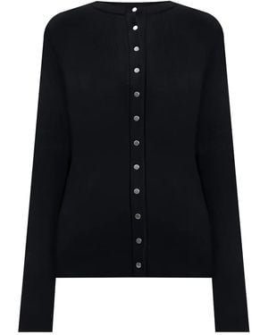 Jil Sander ボタン カーディガン - ブラック