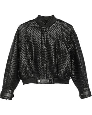 Manokhi Thea Leather Jacket - Black