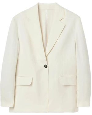 House of Dagmar Single-Breasted Blazer - White