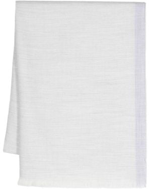 Eleventy Fine Knit Wool Scarf - White