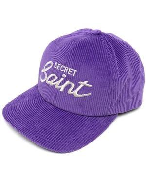 SAINT Mxxxxxx Embroidered Logo Hat - Purple